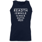 Read This While Check Out Your - Funny Vest Singlet Unisex Tank Top