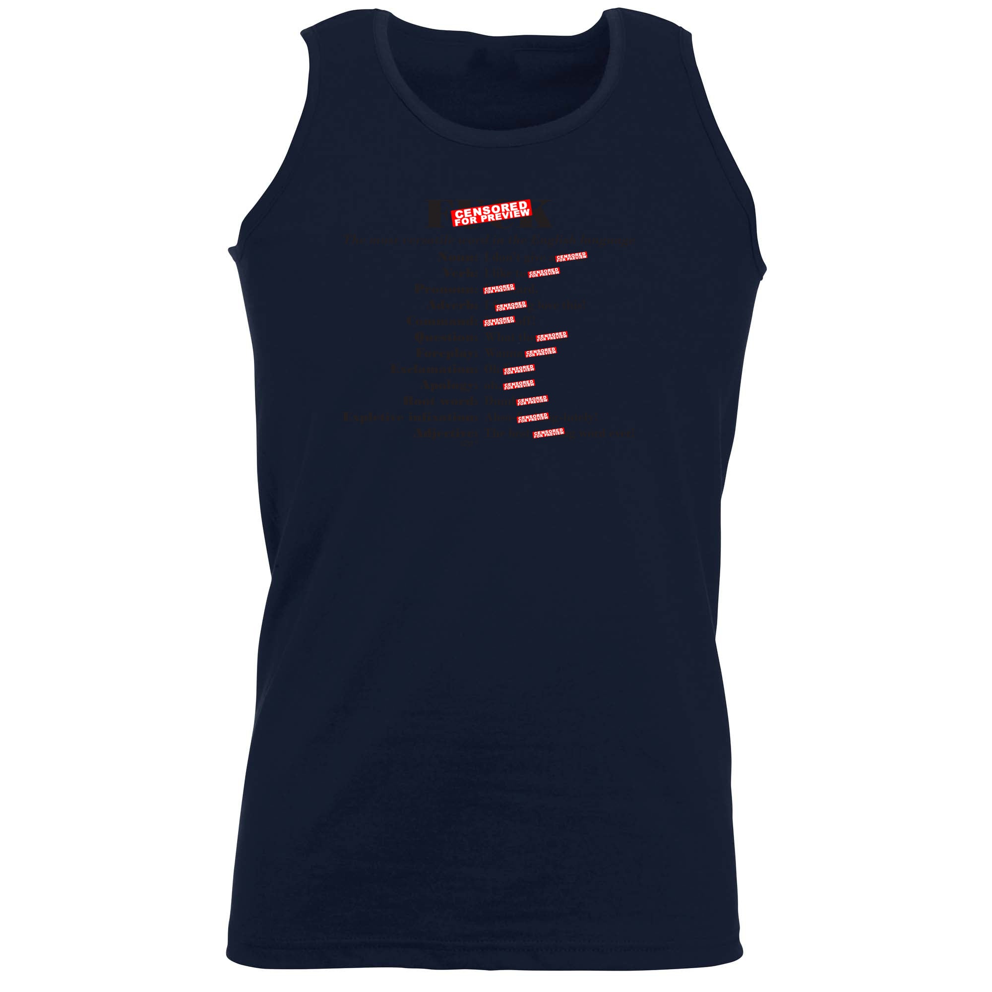 F  K The Most Versatile Word - Funny Vest Singlet Unisex Tank Top