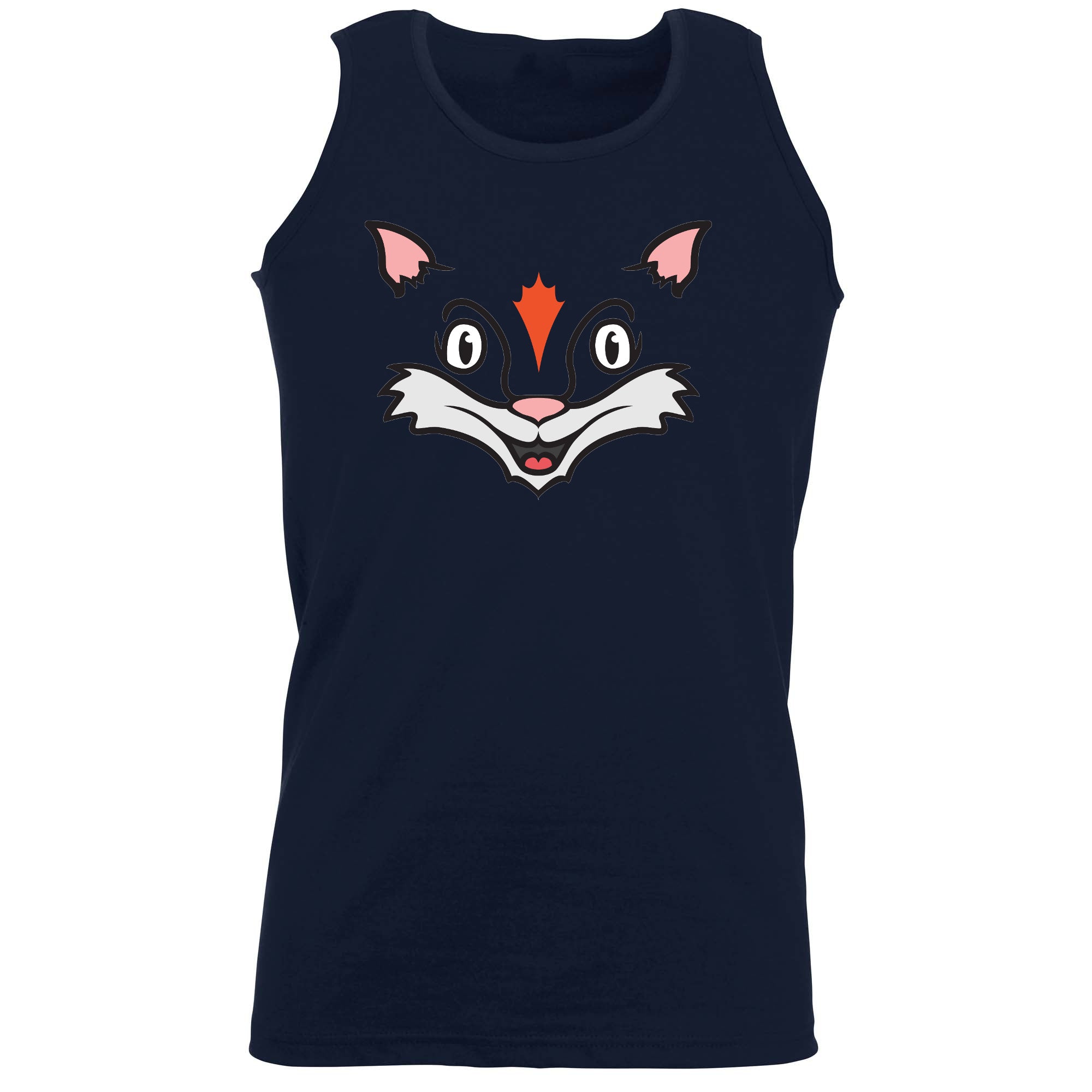 Fox Animal Face Ani Mates - Funny Vest Singlet Unisex Tank Top