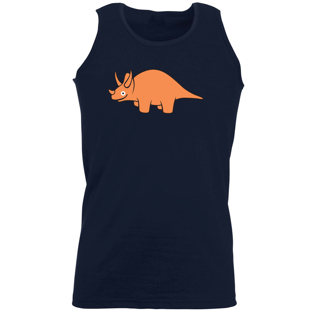 Dinosaur Triceratops Ani Mates - Funny Vest Singlet Unisex Tank Top