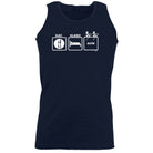 Eat Sleep Row - Funny Vest Singlet Unisex Tank Top