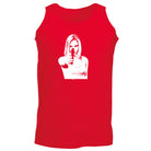 Girl Shooting Blond Gangster - Funny Vest Singlet Unisex Tank Top