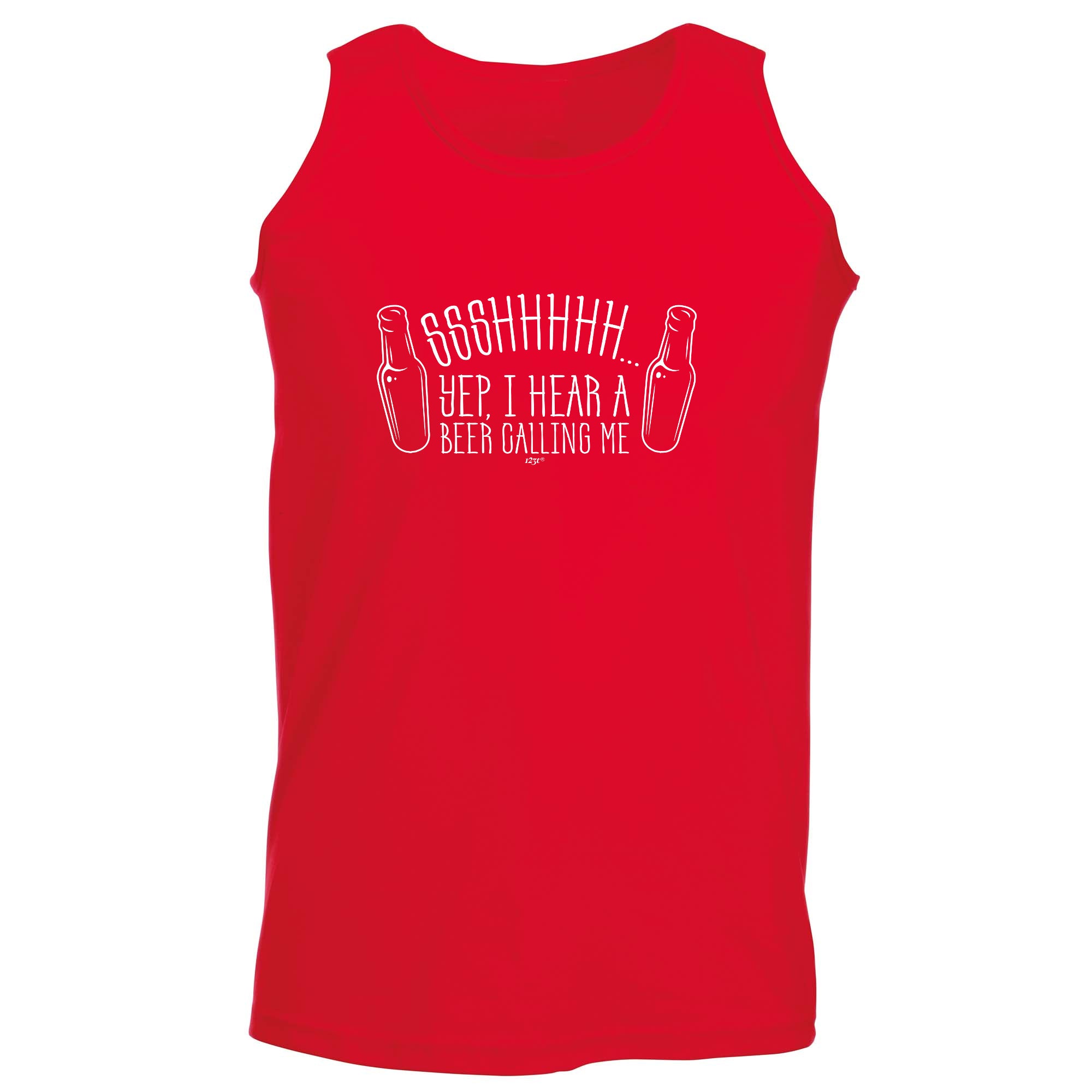 Ssshhh Yep Hear A Beer Calling Me - Funny Vest Singlet Unisex Tank Top