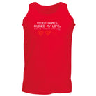 Video Games Ruined My Life - Funny Vest Singlet Unisex Tank Top