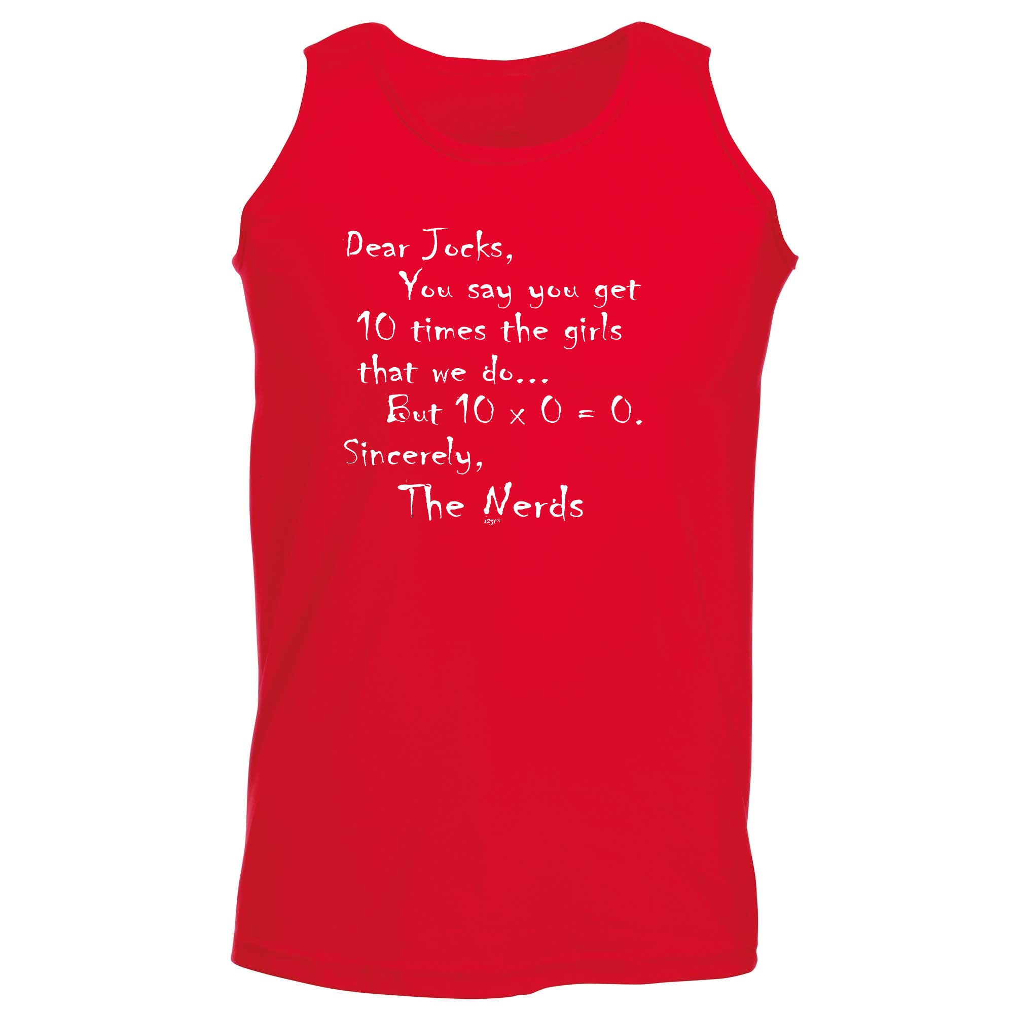 Dear Jocks Nerd College - Funny Vest Singlet Unisex Tank Top