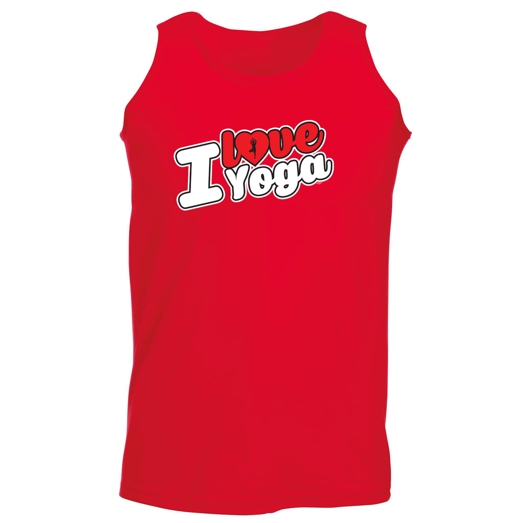Love Yoga Stencil - Funny Vest Singlet Unisex Tank Top