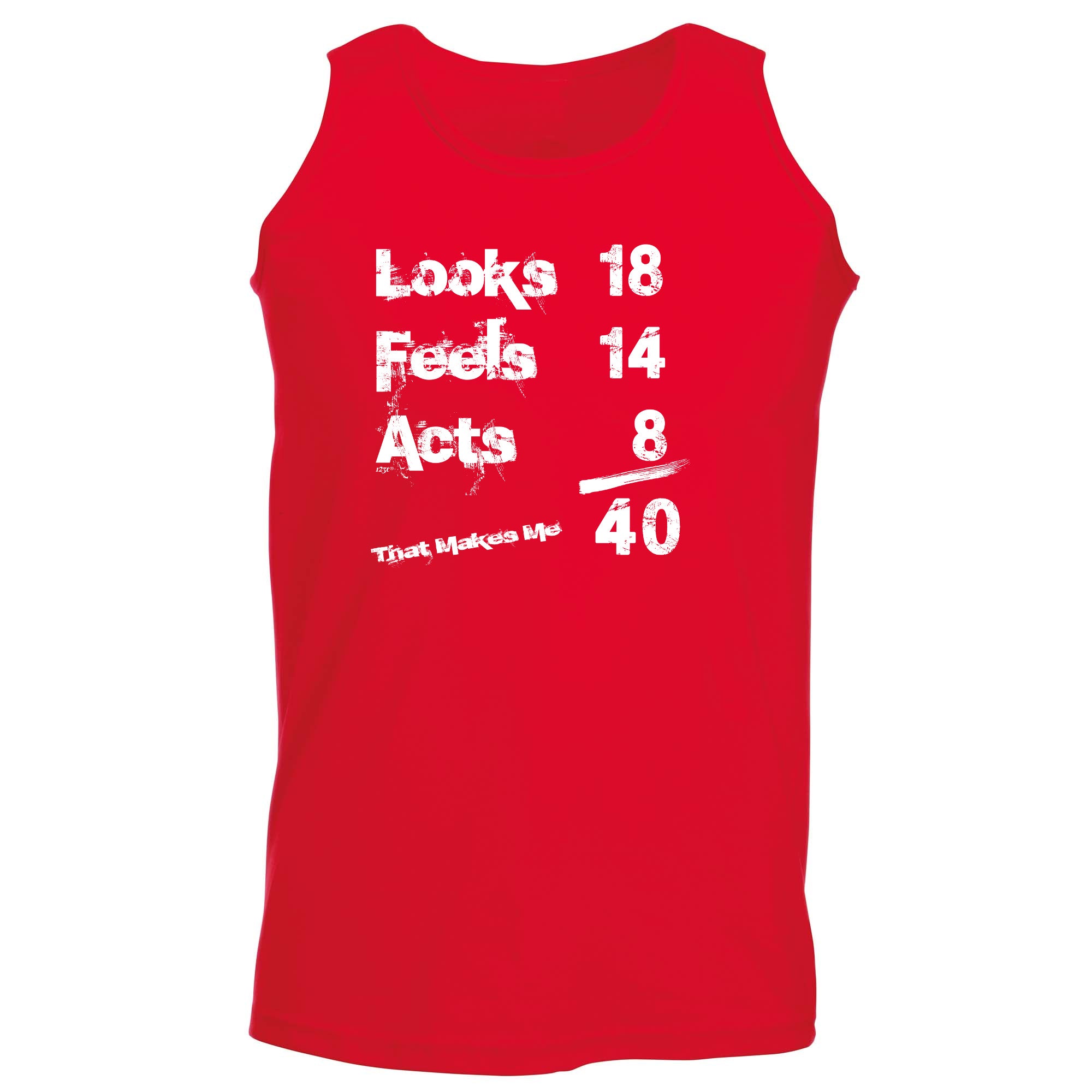 Looks Acts Feels 40 - Funny Vest Singlet Unisex Tank Top