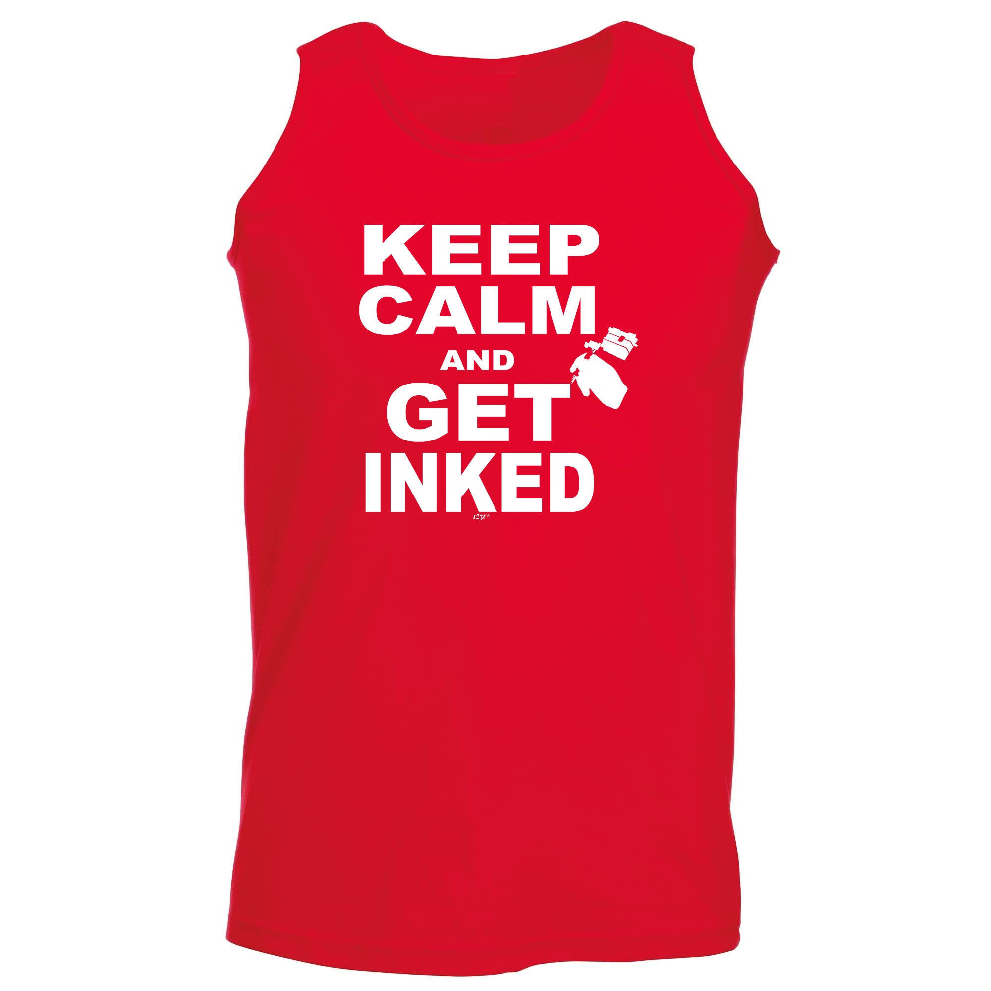 Keep Calm And Get Inked - Funny Vest Singlet Unisex Tank Top