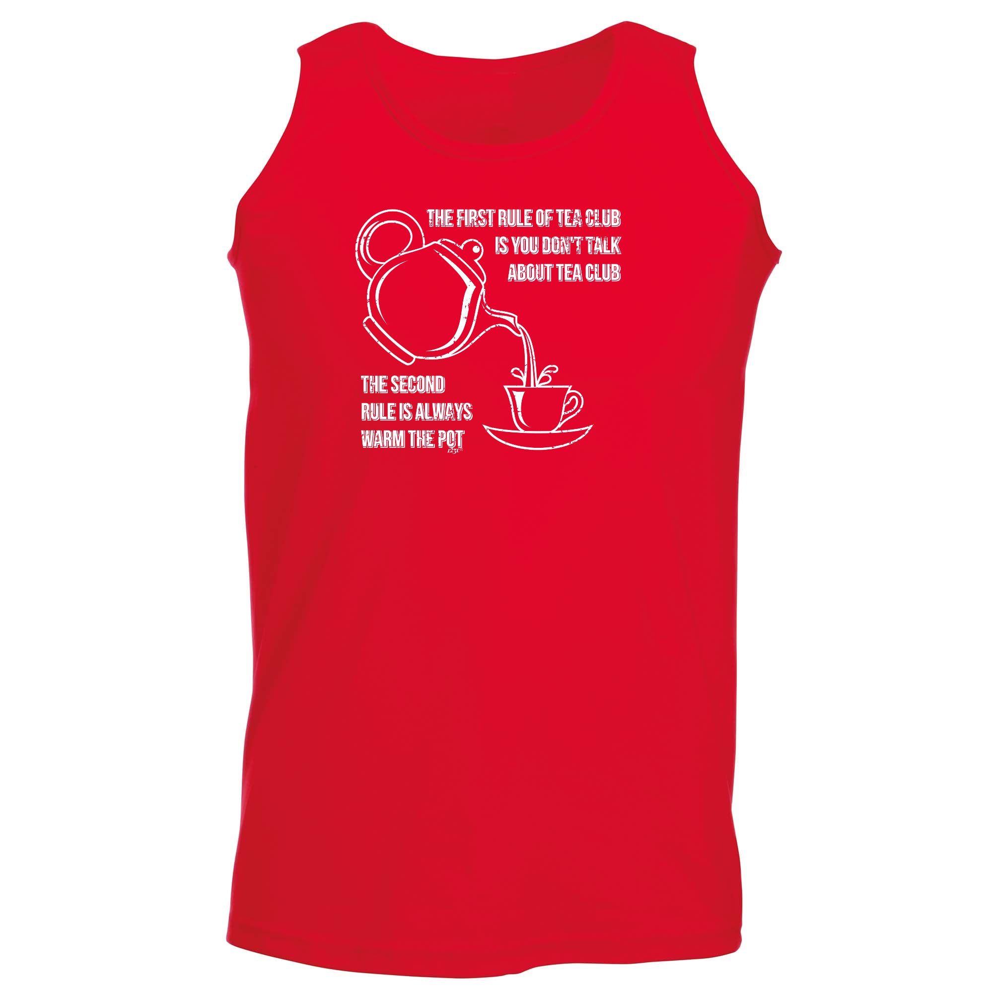 The First Rule Of Tea Club - Funny Vest Singlet Unisex Tank Top