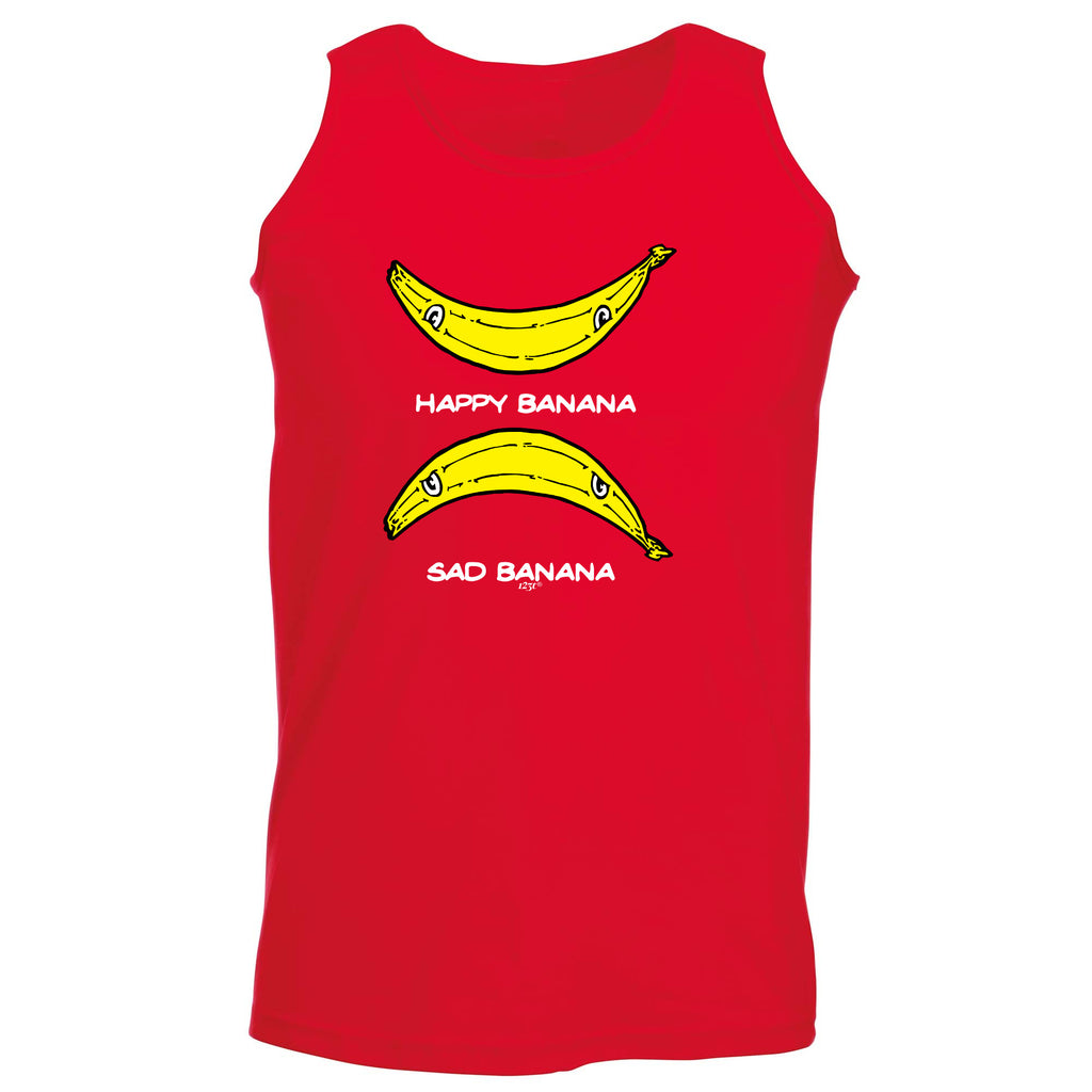 Happy Banana Sad Banana - Funny Vest Singlet Unisex Tank Top