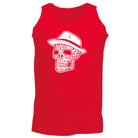 Fedora Candy Skull - Funny Vest Singlet Unisex Tank Top