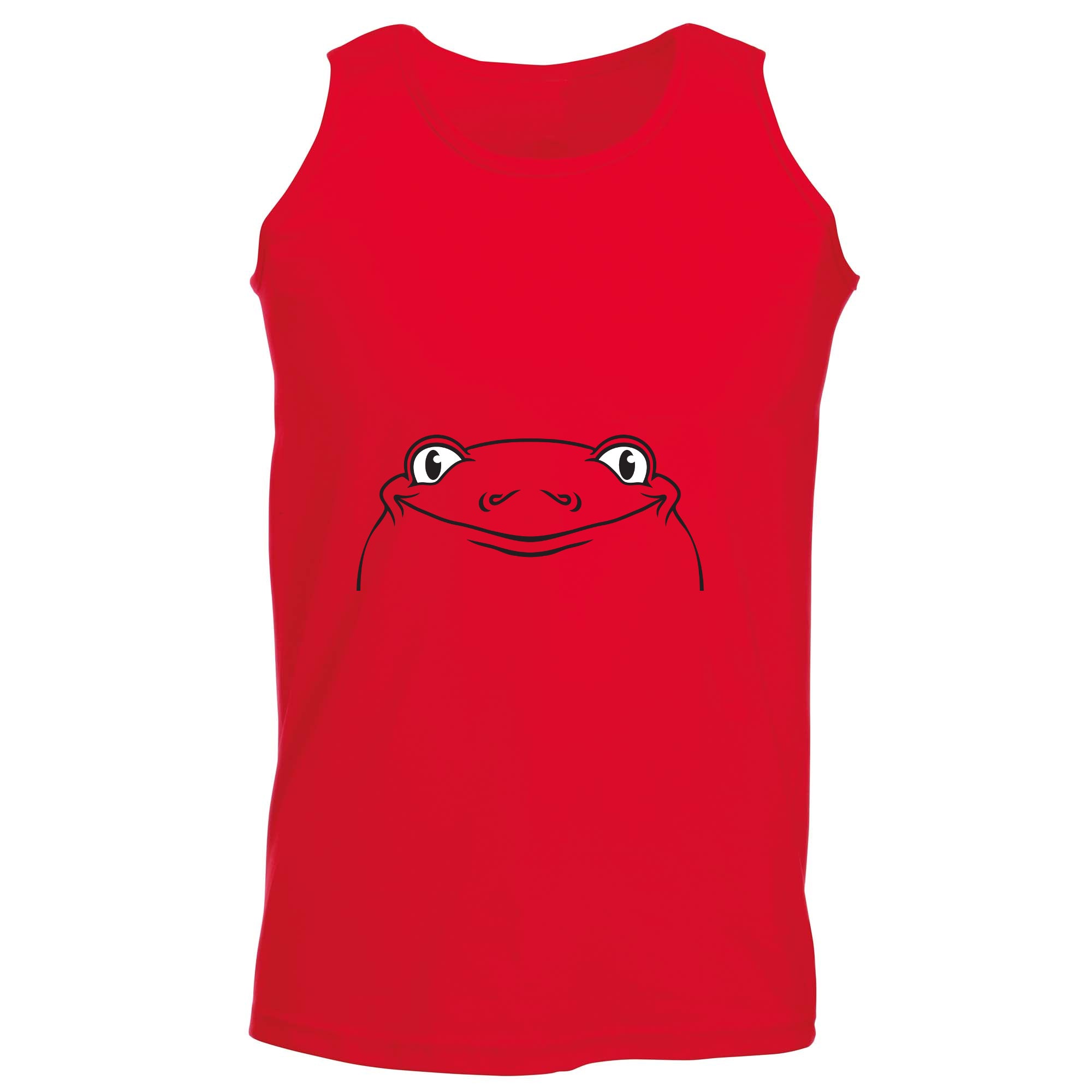 Frog Animal Face Ani Mates - Funny Vest Singlet Unisex Tank Top