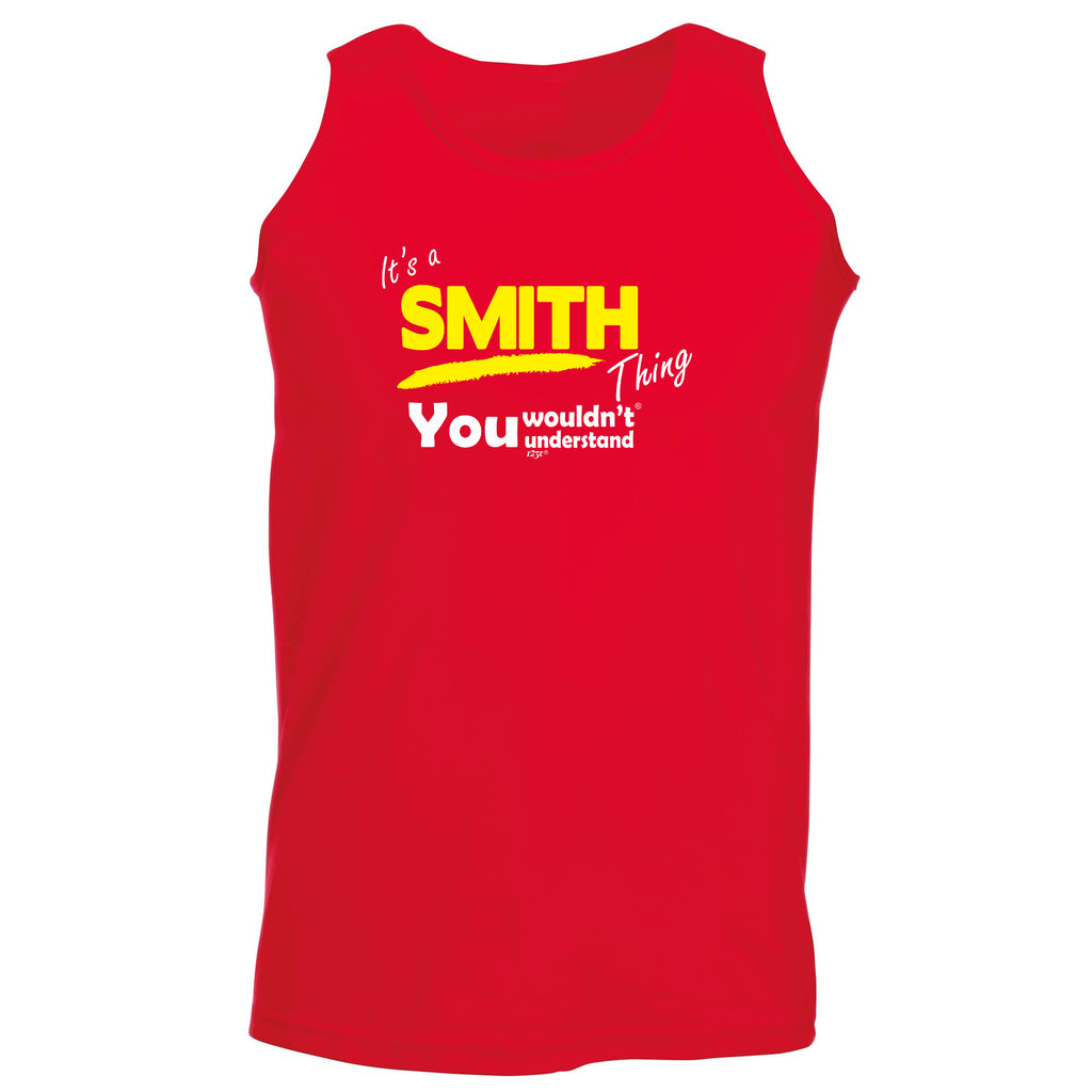 Smith V1 Surname Thing - Funny Vest Singlet Unisex Tank Top