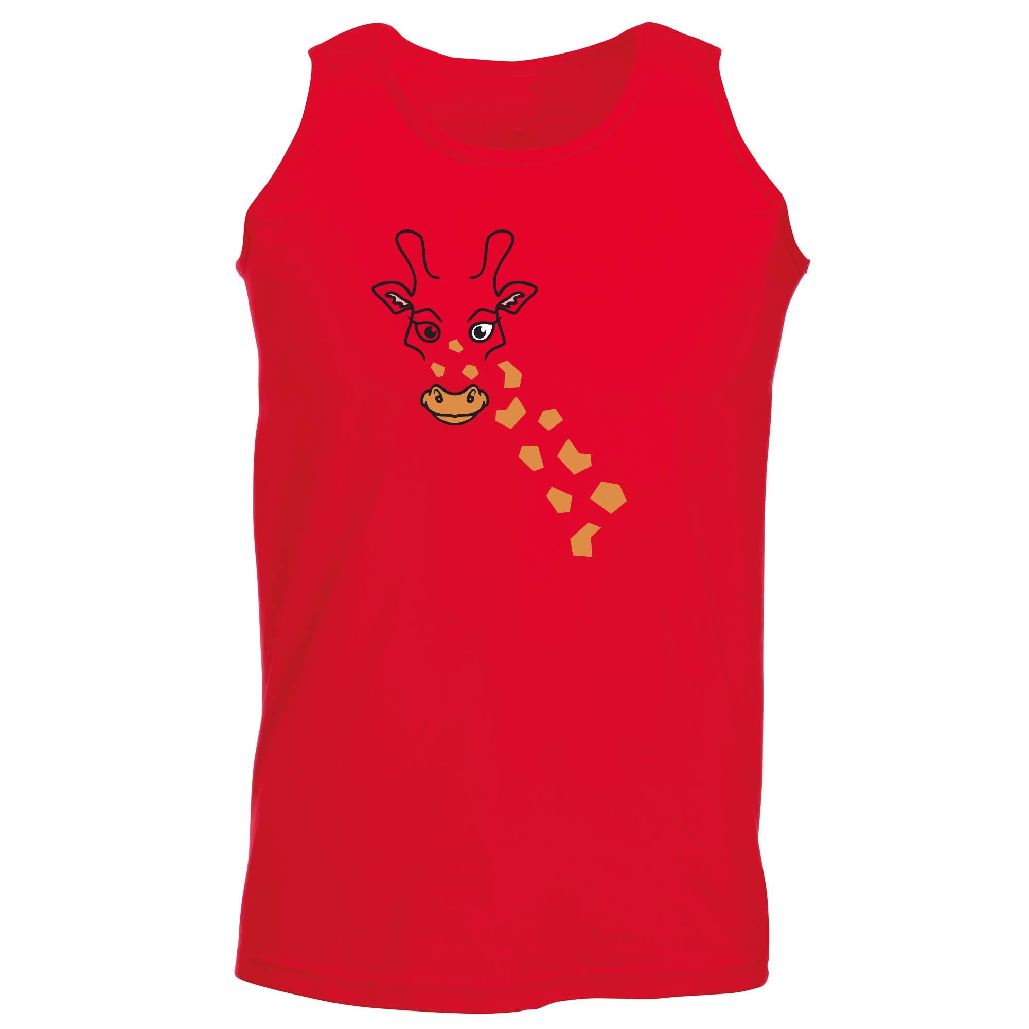 Giraffe Animal Face Ani Mates - Funny Vest Singlet Unisex Tank Top