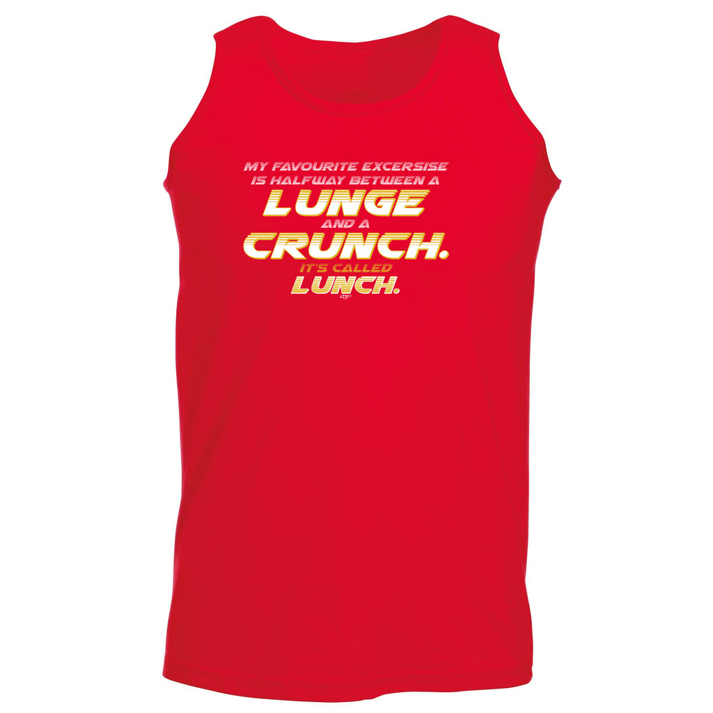 My Favourite Excercise Lunch 2 Colour - Funny Vest Singlet Unisex Tank Top