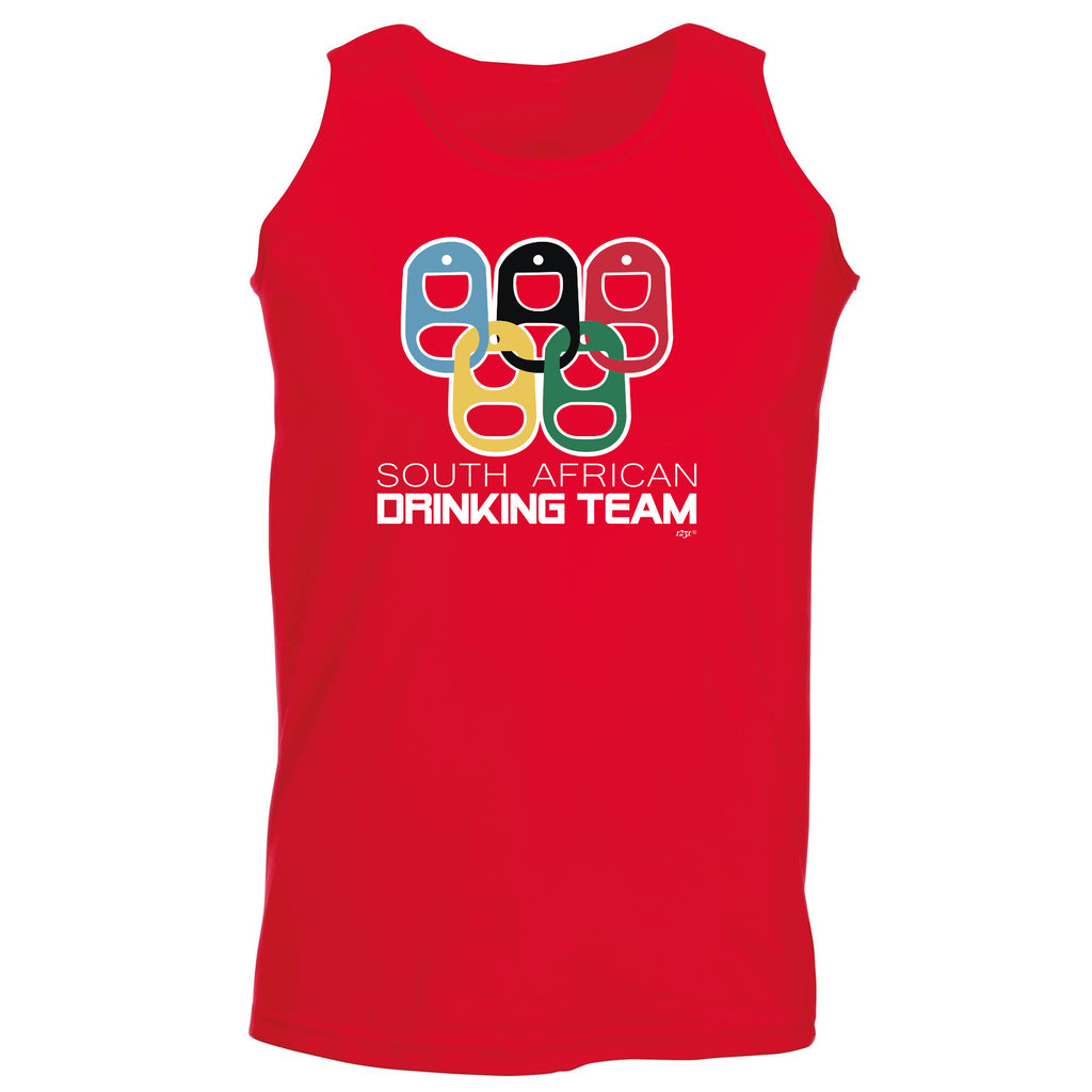 South African Drinking Team Rings - Funny Vest Singlet Unisex Tank Top