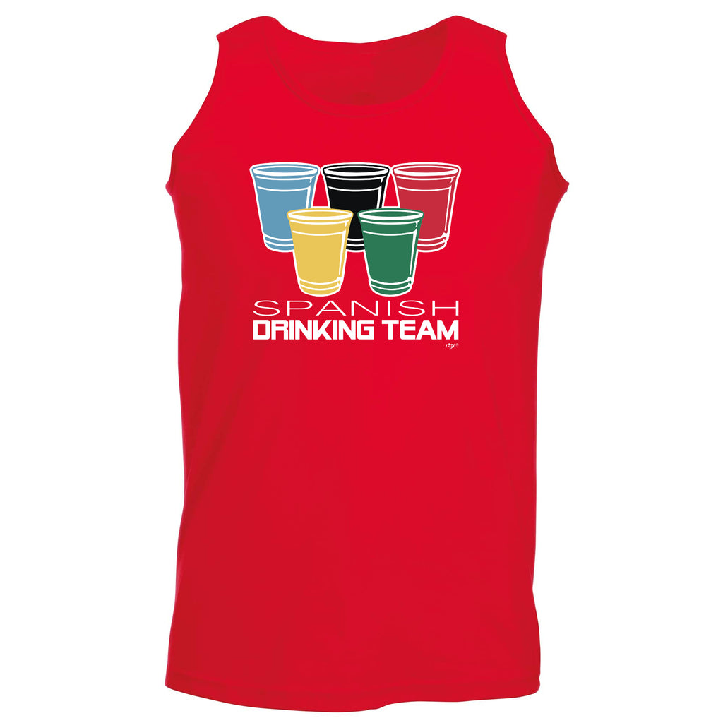 Spanish Drinking Team Glasses - Funny Vest Singlet Unisex Tank Top