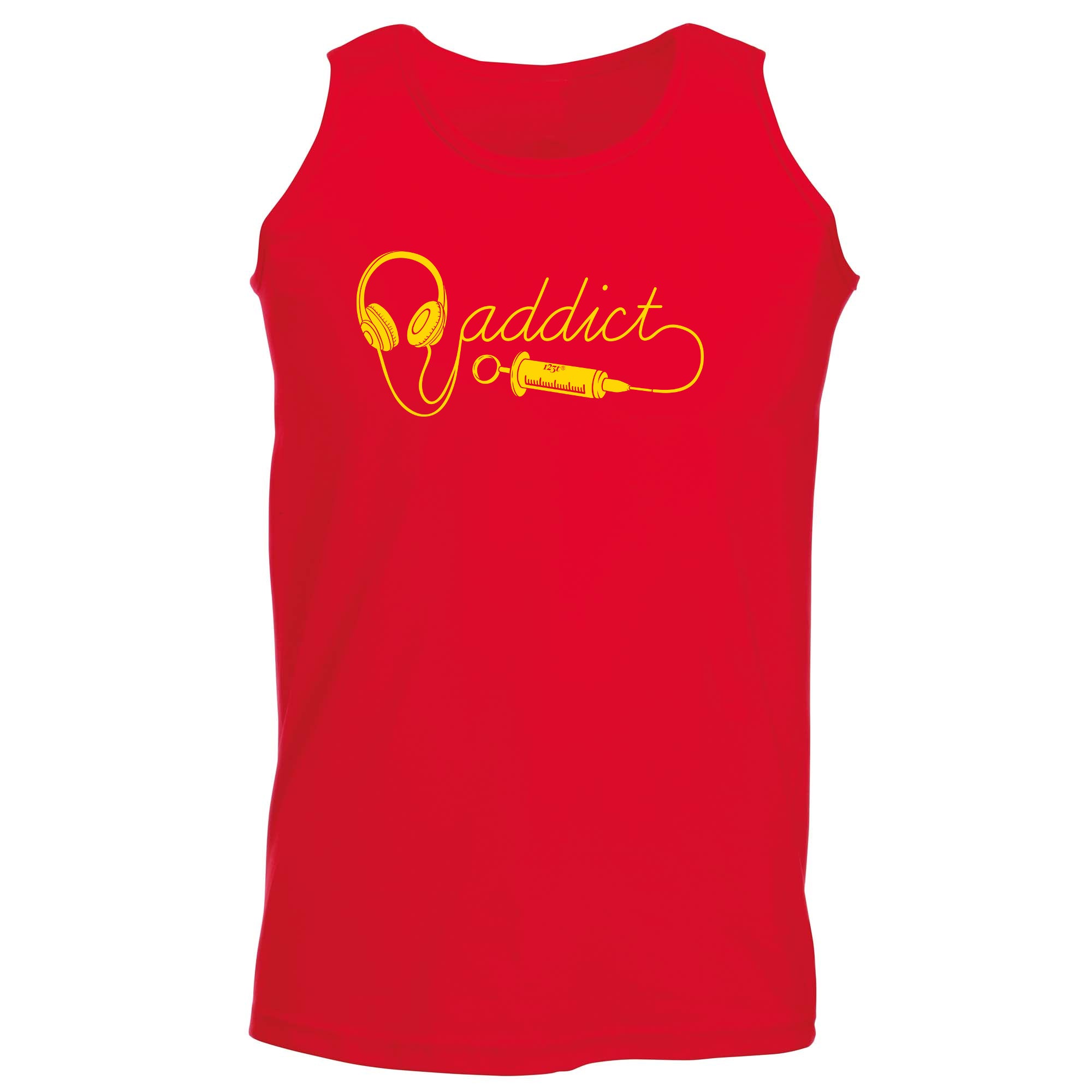 Dj Addict Headphone Head Phones Music - Funny Vest Singlet Unisex Tank Top
