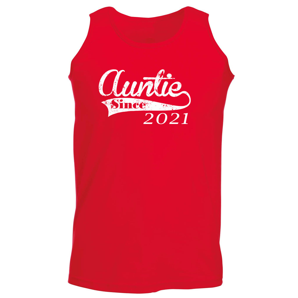 Auntie Since 2021 - Funny Vest Singlet Unisex Tank Top