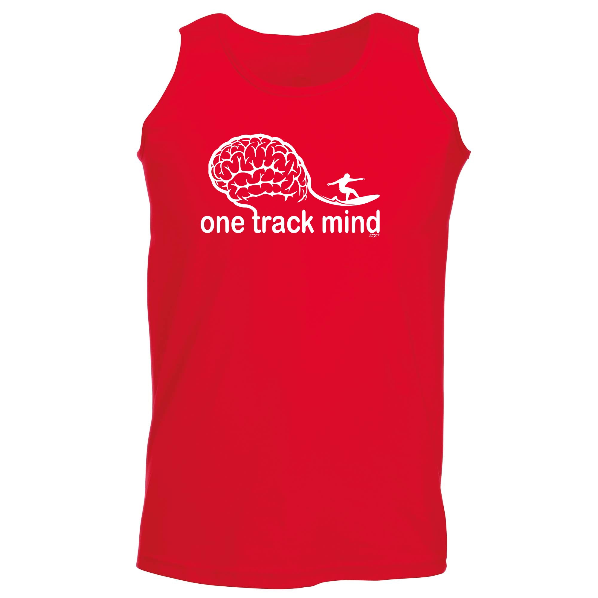 One Track Mind Surf - Funny Vest Singlet Unisex Tank Top