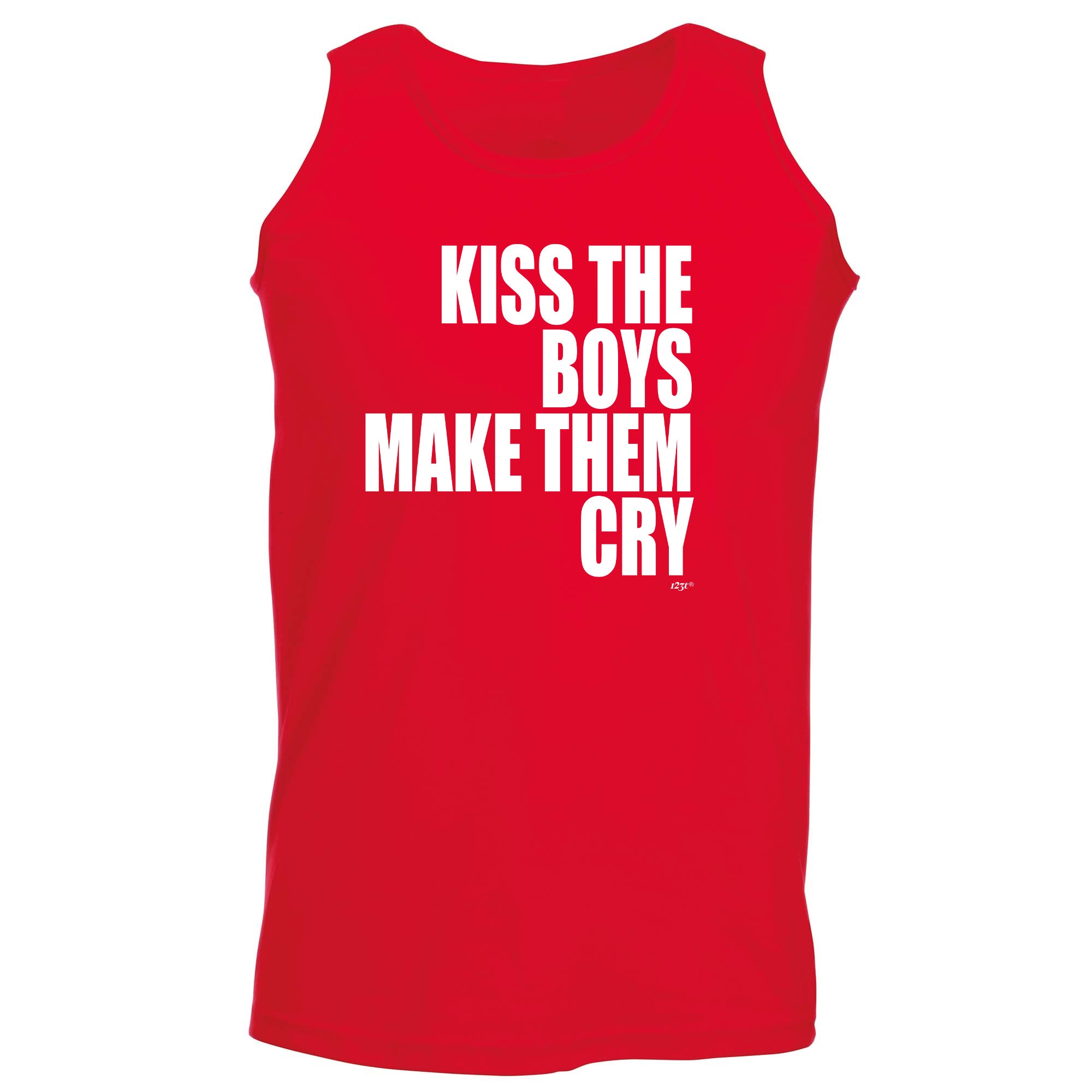 Kiss The Boys Make Them Cry - Funny Vest Singlet Unisex Tank Top