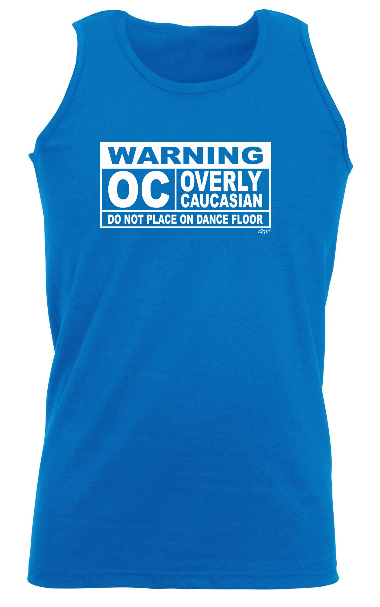 Warning Overly Caucasian - Funny Vest Singlet Unisex Tank Top
