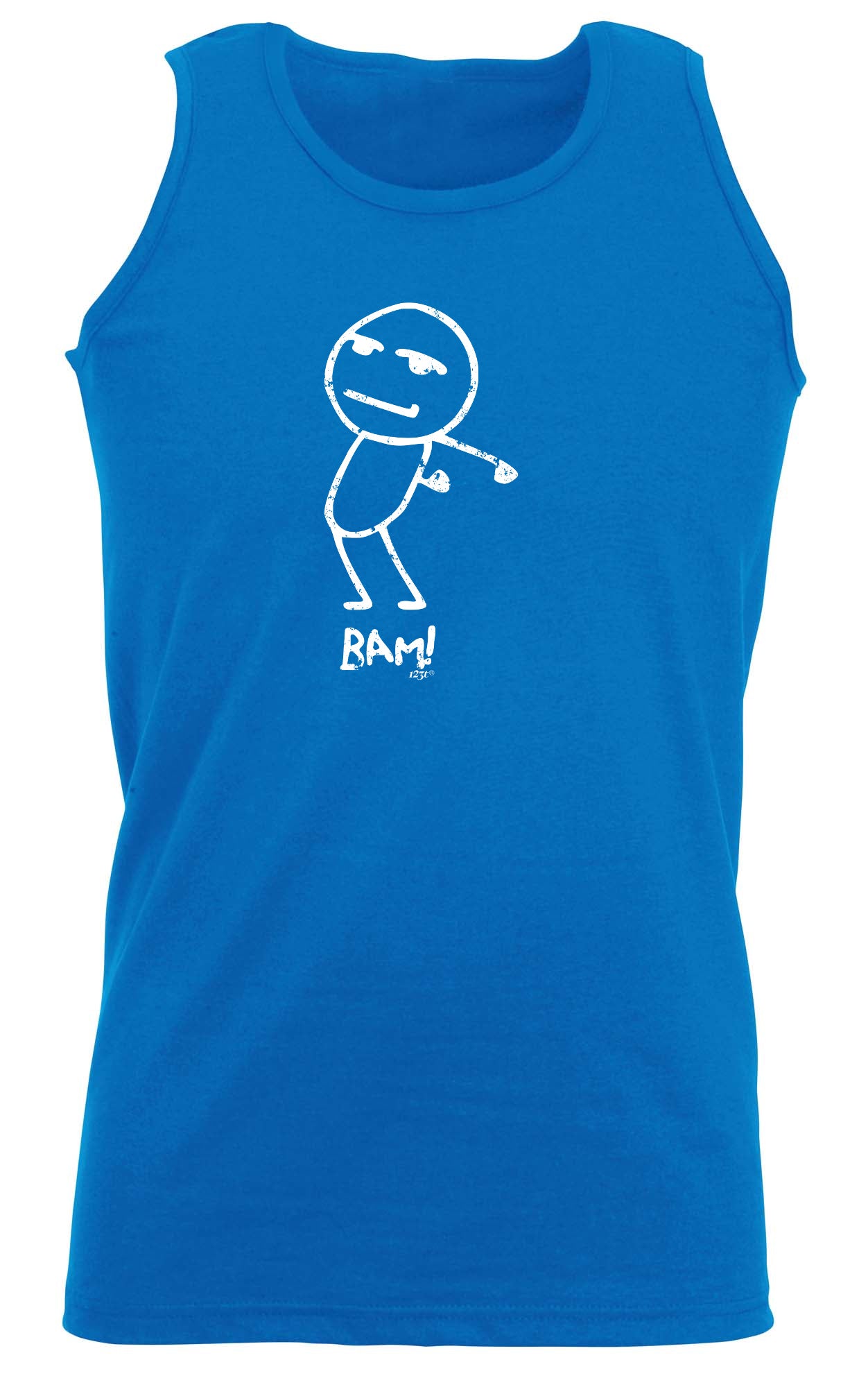 Bam Stickman - Funny Vest Singlet Unisex Tank Top