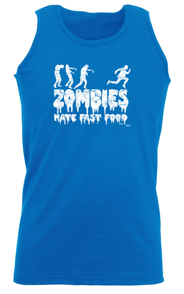 Zombies Hate Fast Food - Funny Vest Singlet Unisex Tank Top