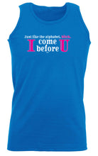 Just Like In The Alphabet - Funny Vest Singlet Unisex Tank Top