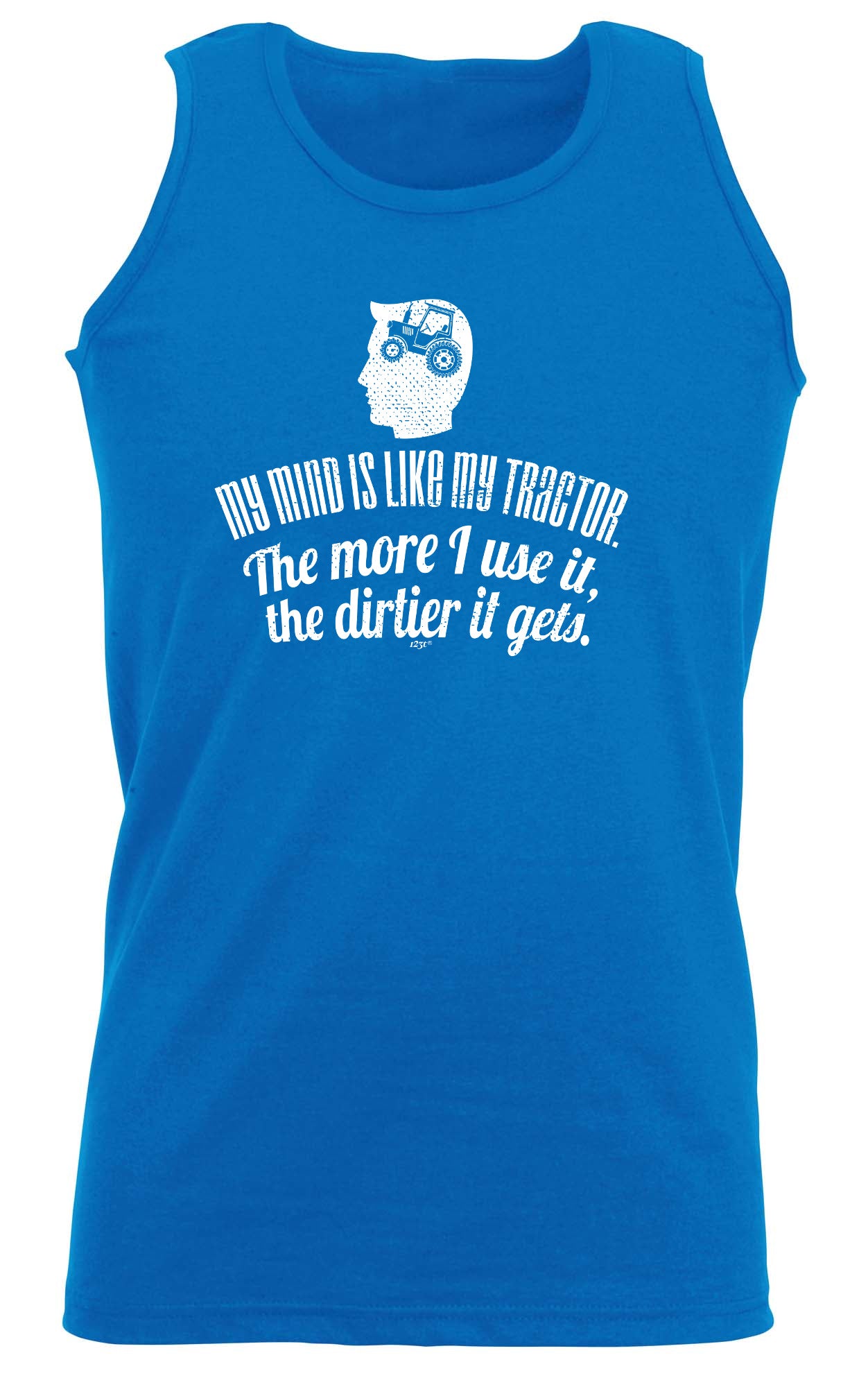 My Mind Is Like My Tractor Dirtier It Gets - Funny Vest Singlet Unisex Tank Top