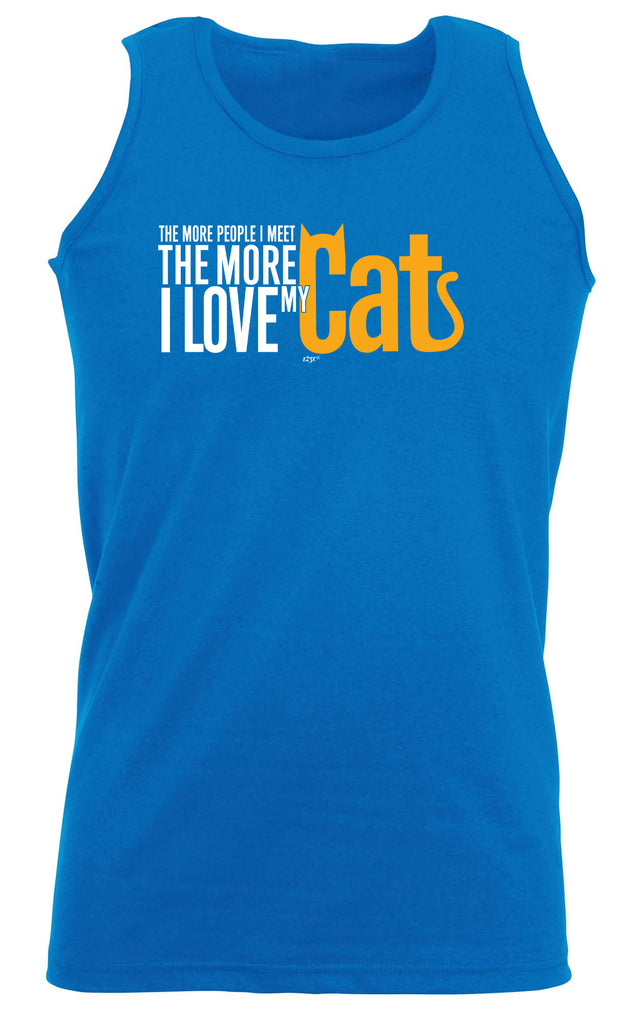 More Love My Cat - Funny Vest Singlet Unisex Tank Top