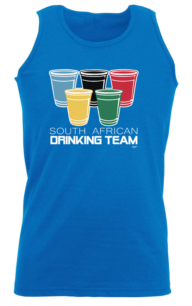 South African Drinking Team Glasses - Funny Vest Singlet Unisex Tank Top