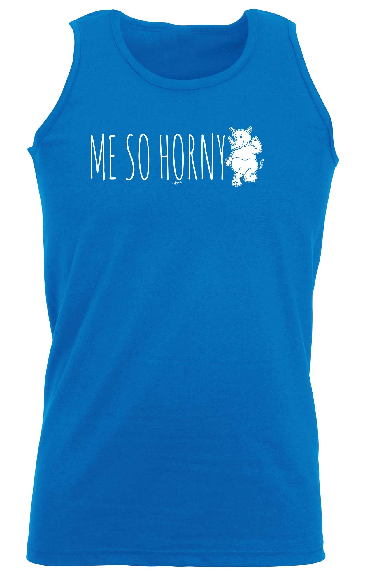 Me So Horny Rhino - Funny Vest Singlet Unisex Tank Top