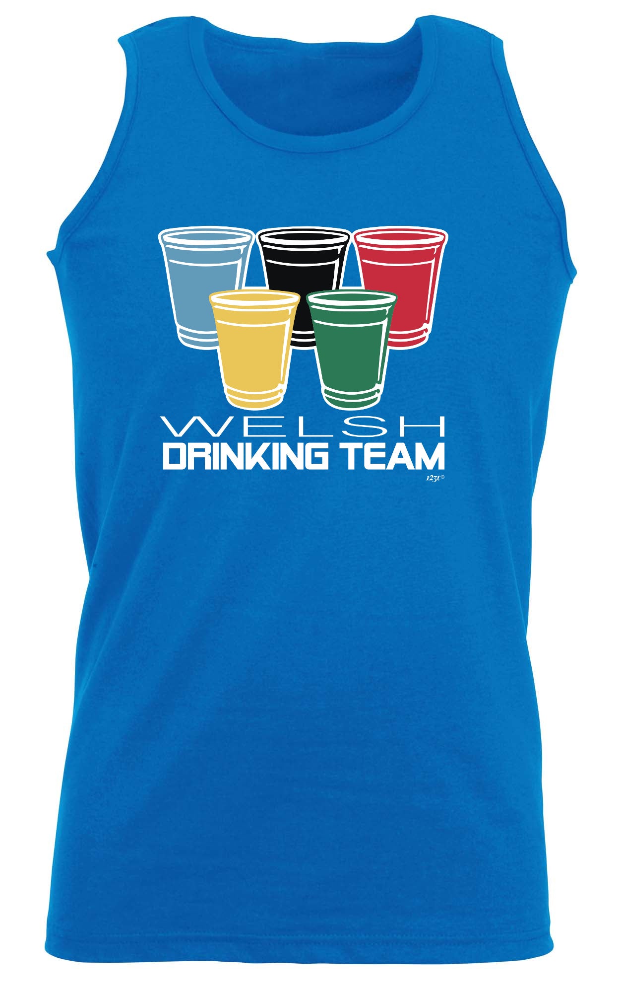 Welsh Drinking Team Glasses - Funny Vest Singlet Unisex Tank Top