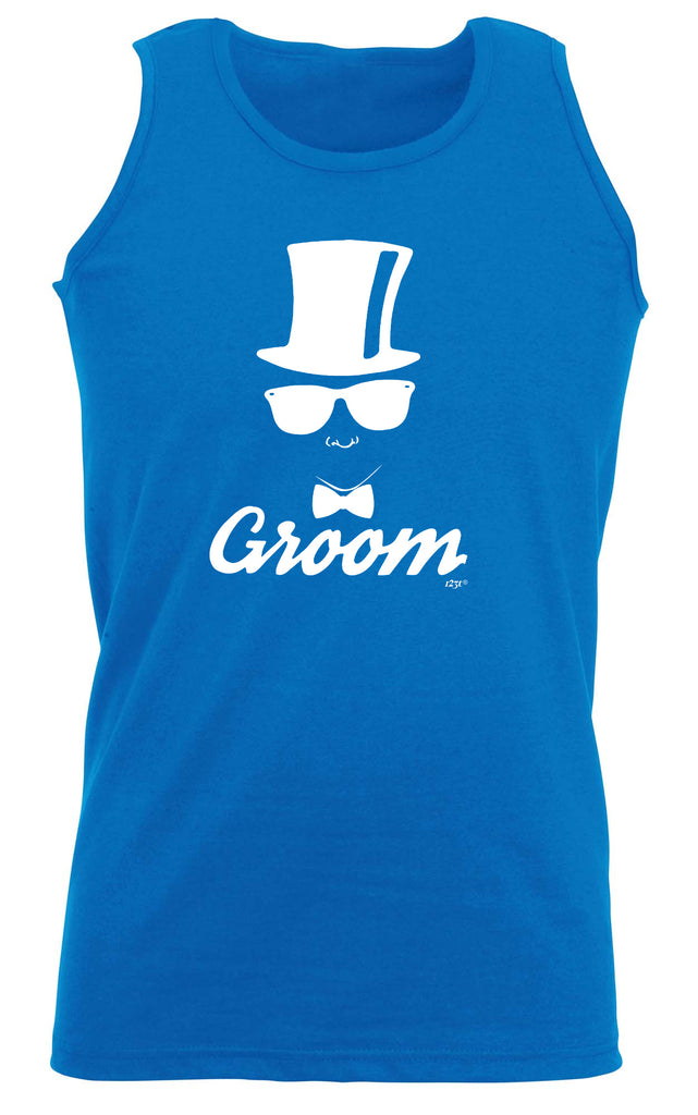 Groom Glasses Top Hat Married - Funny Vest Singlet Unisex Tank Top