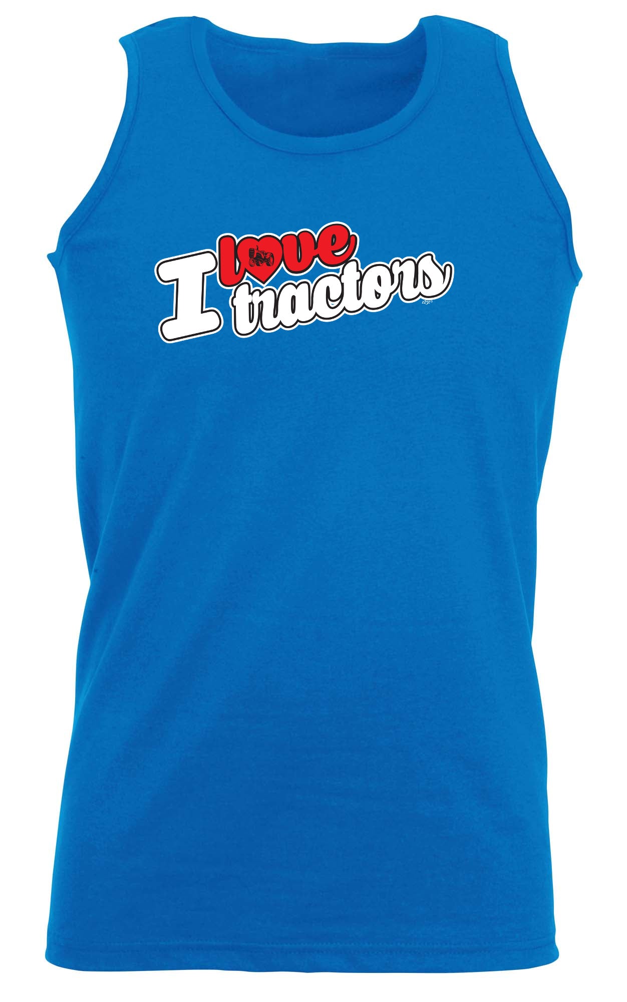 Love Tractors Stencil - Funny Vest Singlet Unisex Tank Top