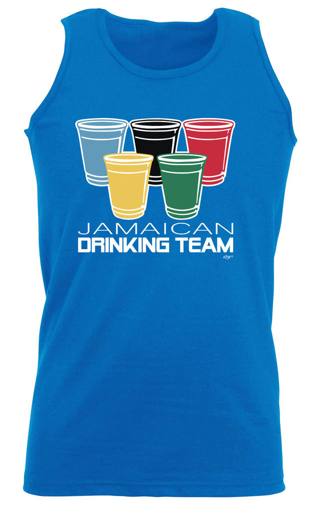 Jamaican Drinking Team Glasses - Funny Vest Singlet Unisex Tank Top