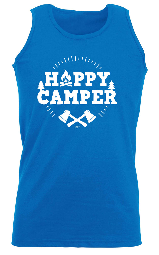 Happy Camper Camping - Funny Vest Singlet Unisex Tank Top