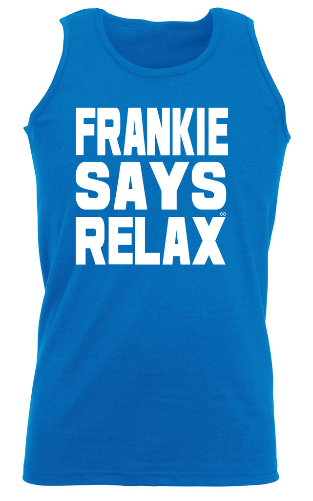Frankie Says Relax Solid White - Funny Vest Singlet Unisex Tank Top