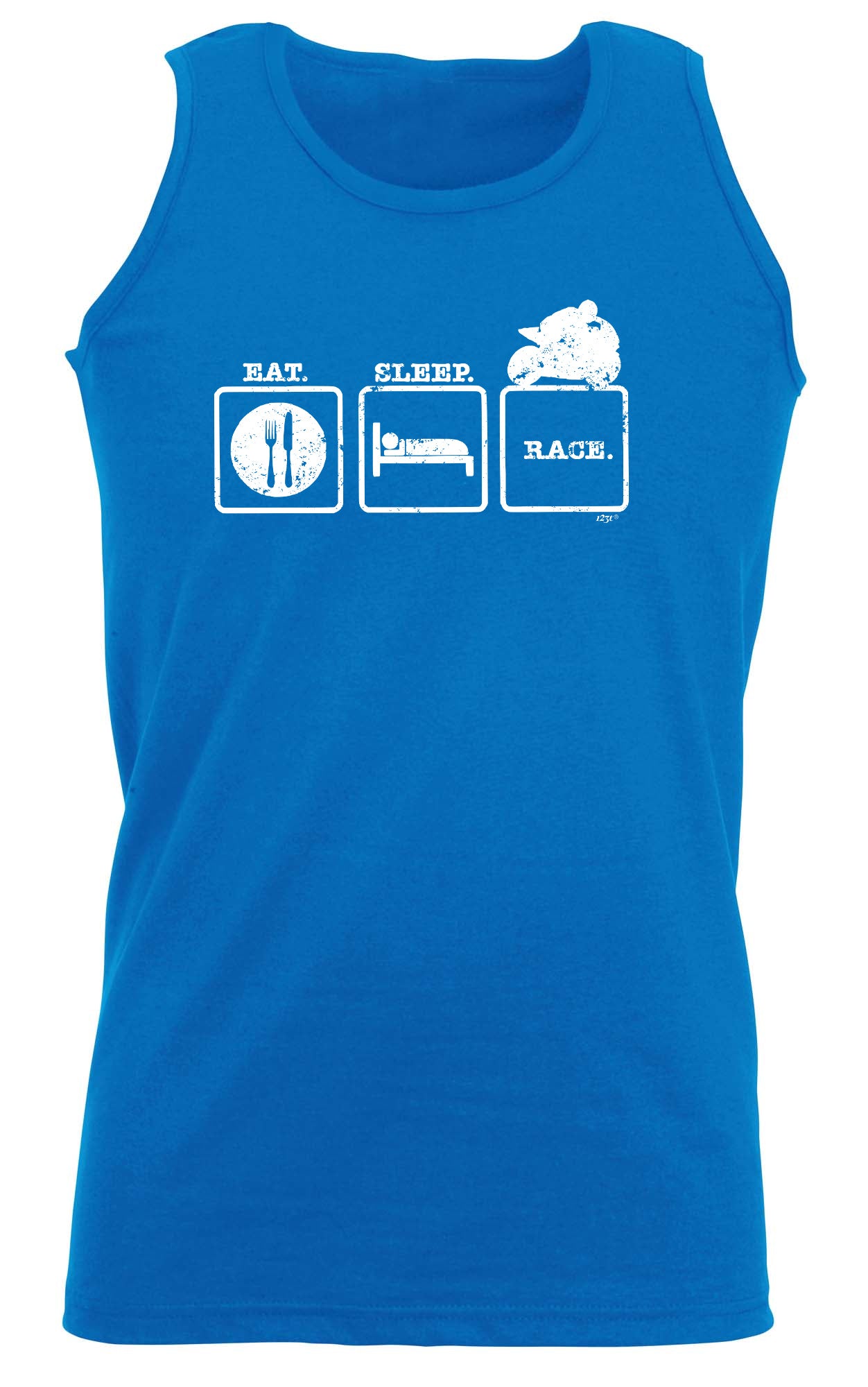 Eat Sleep Race Superbike Motorbike - Funny Vest Singlet Unisex Tank Top