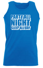 Party All Night Sleep All Day - Funny Vest Singlet Unisex Tank Top