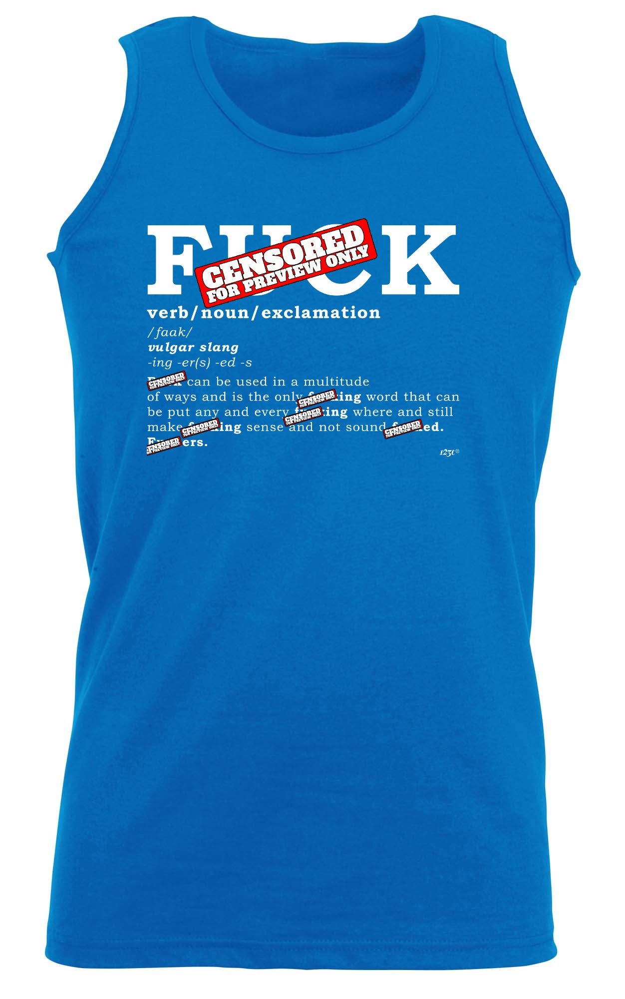 F  K Noun - Funny Vest Singlet Unisex Tank Top