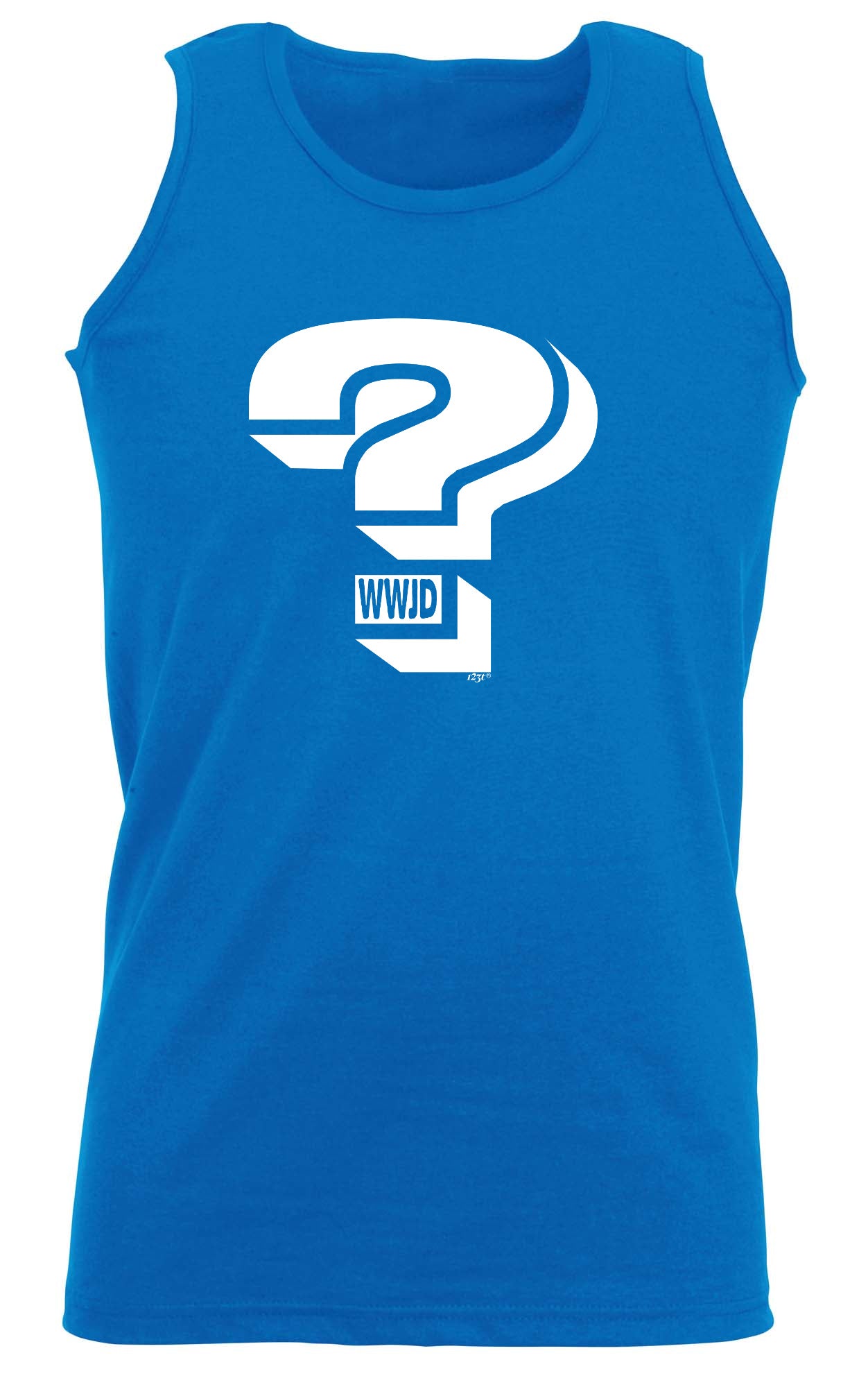 What Would Jesus Do Question Mark - Funny Vest Singlet Unisex Tank Top
