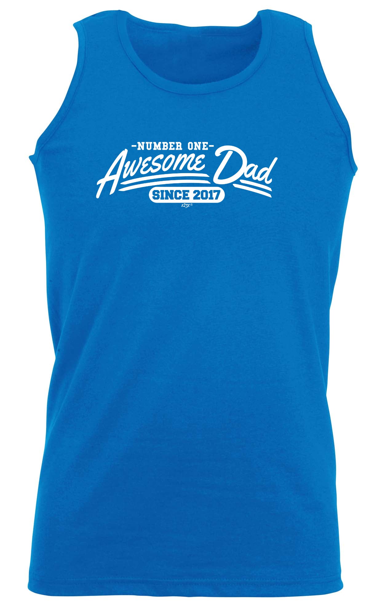 Awesome Dad Since 2017 - Funny Vest Singlet Unisex Tank Top