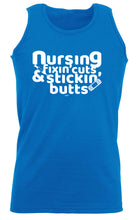 Nursing Fixin Cuts Stickin Butts - Funny Vest Singlet Unisex Tank Top