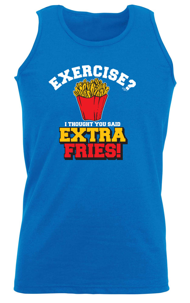 Extra Fries Exercise - Funny Vest Singlet Unisex Tank Top