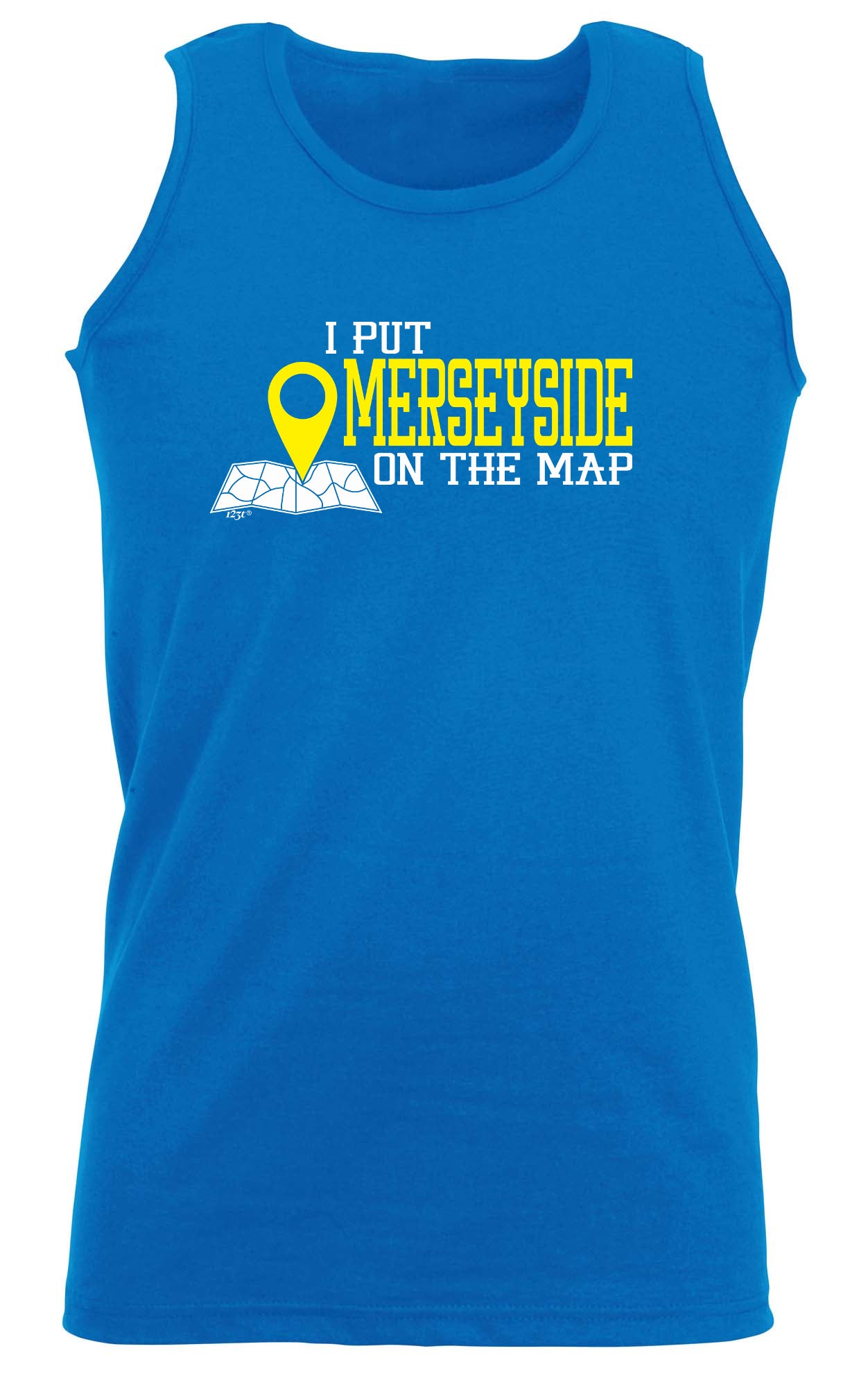 Put On The Map Merseyside - Funny Vest Singlet Unisex Tank Top