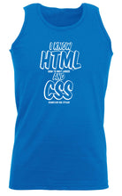 Know Html And Css - Funny Vest Singlet Unisex Tank Top