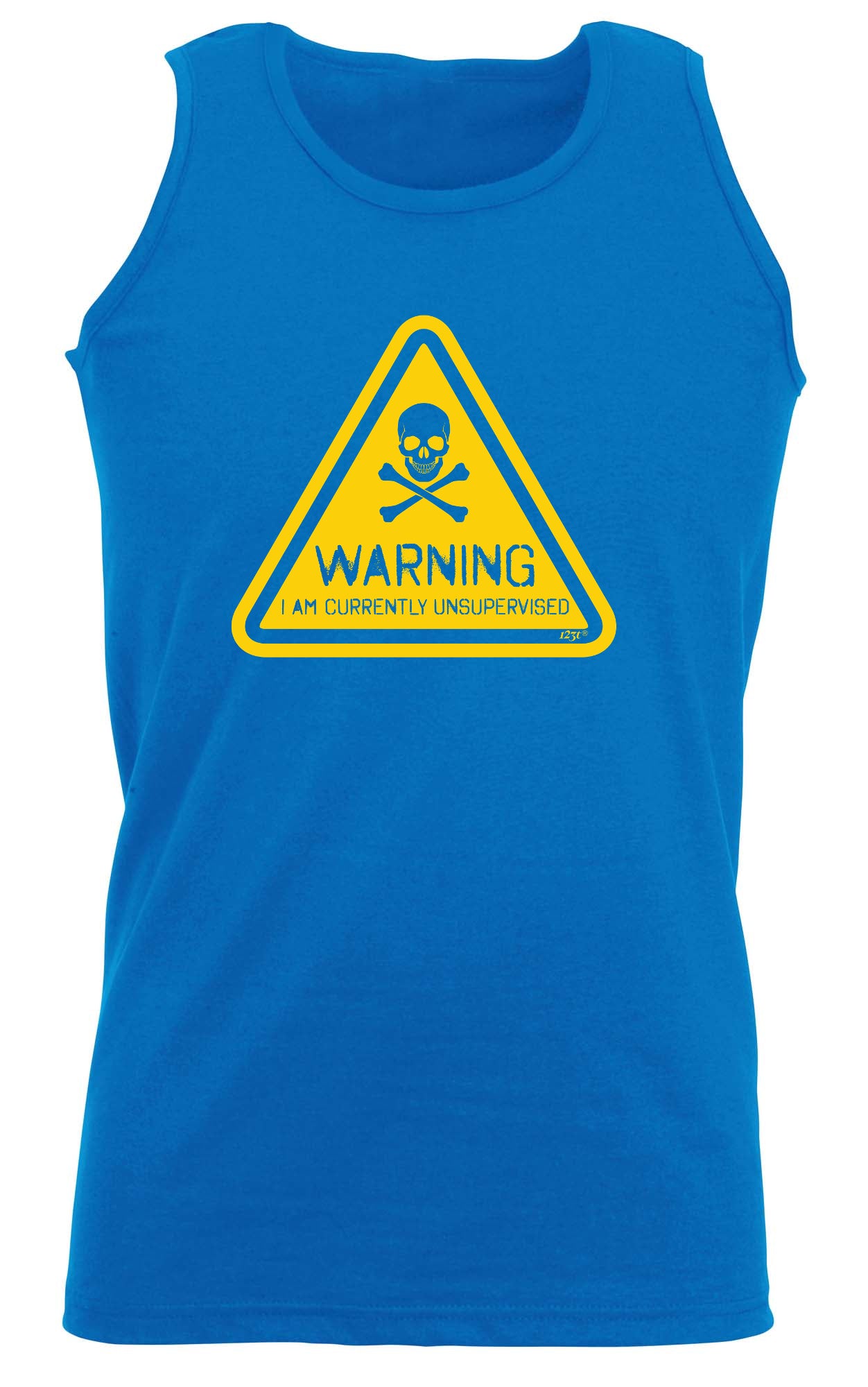 Warning Currently Unsupervised - Funny Vest Singlet Unisex Tank Top