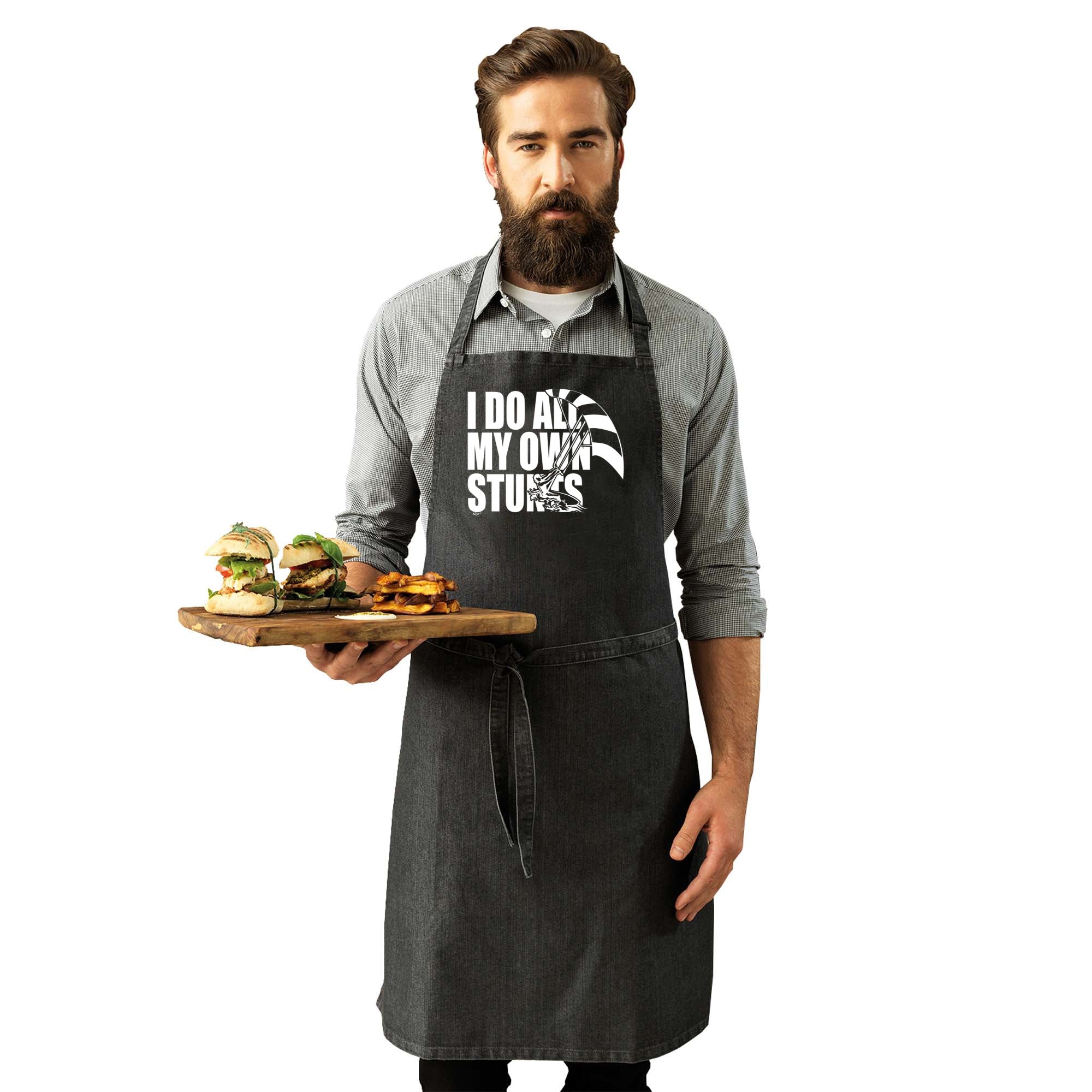 Kitesurf Do All My Own Stunts - Funny Kitchen Apron